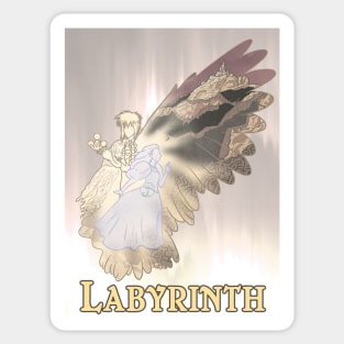 Labyrinth poster silhouettes Sticker